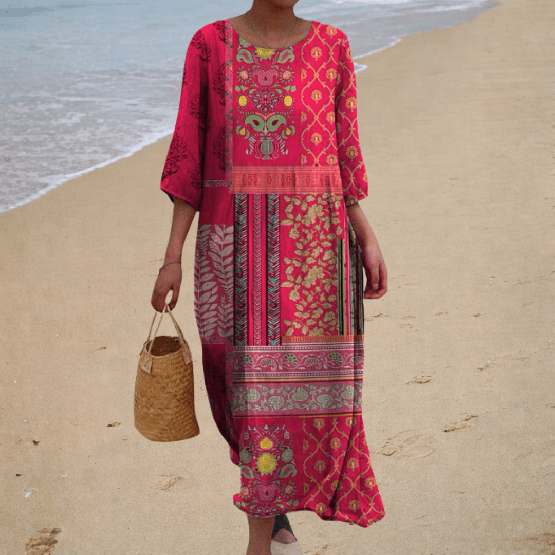 Iris - Robe longue fluide chic et confortable - Amélie Delaire