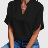 Isabelle | Chemise V Neck Douce et Élégante - Amélie Delaire
