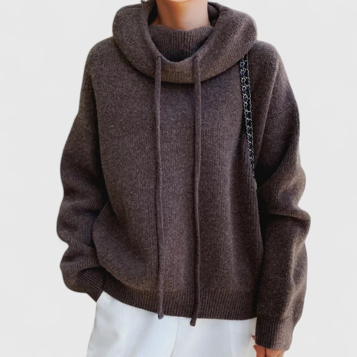 Jeanne | Sweat à Capuche Tricoté Confortable - Amélie Delaire