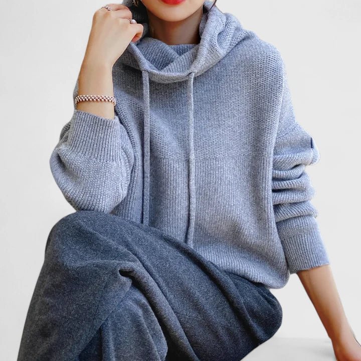 Jeanne | Sweat à Capuche Tricoté Confortable - Amélie Delaire