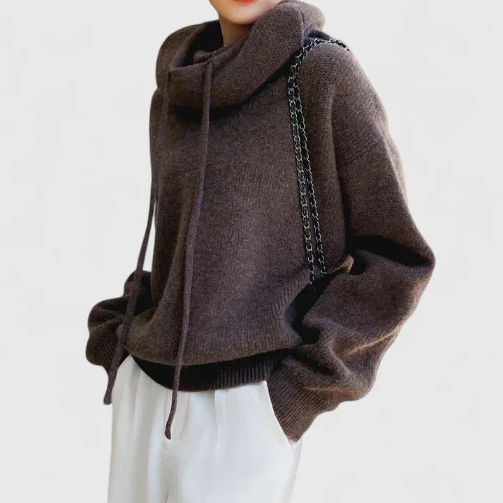 Jeanne | Sweat à Capuche Tricoté Confortable - Amélie Delaire
