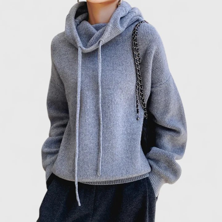 Jeanne | Sweat à Capuche Tricoté Confortable - Amélie Delaire