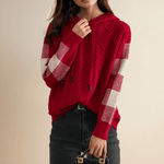 Julie | Pull à Capuche en Tricot Cable - Amélie Delaire