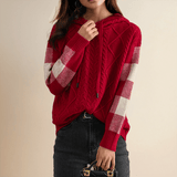 Julie | Pull à Capuche en Tricot Cable - Amélie Delaire