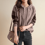 Julie | Pull à Capuche en Tricot Cable - Amélie Delaire
