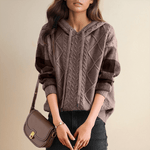 Julie | Pull à Capuche en Tricot Cable - Amélie Delaire
