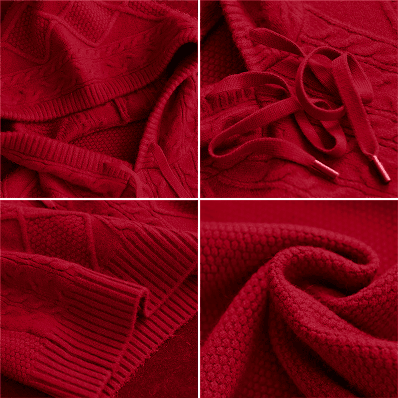 Julie | Pull à Capuche en Tricot Cable - Amélie Delaire