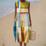 Léa - Robe d’Été Confortable Sans Manches - Amélie Delaire