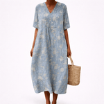 Line - Robe d’Été Imprimée Flatteuse - Amélie Delaire