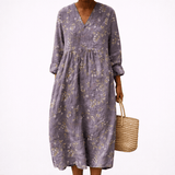 Lino - Robe d’Été Imprimée Flatteuse - Amélie Delaire