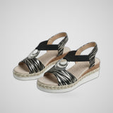 Lizzy | Sandales Compensées Espadrille Glamour