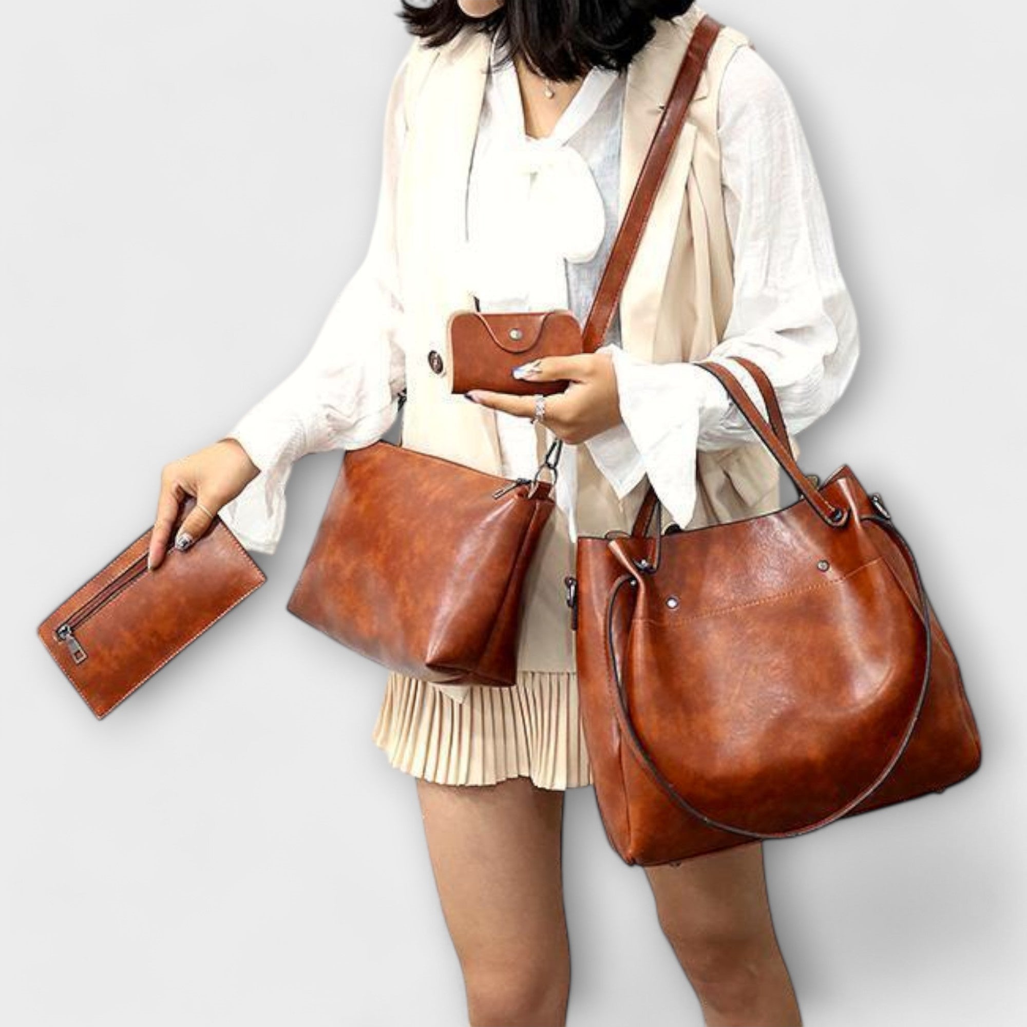 Louna | Ensemble de sacs vintage en 4 pièces - Amélie Delaire
