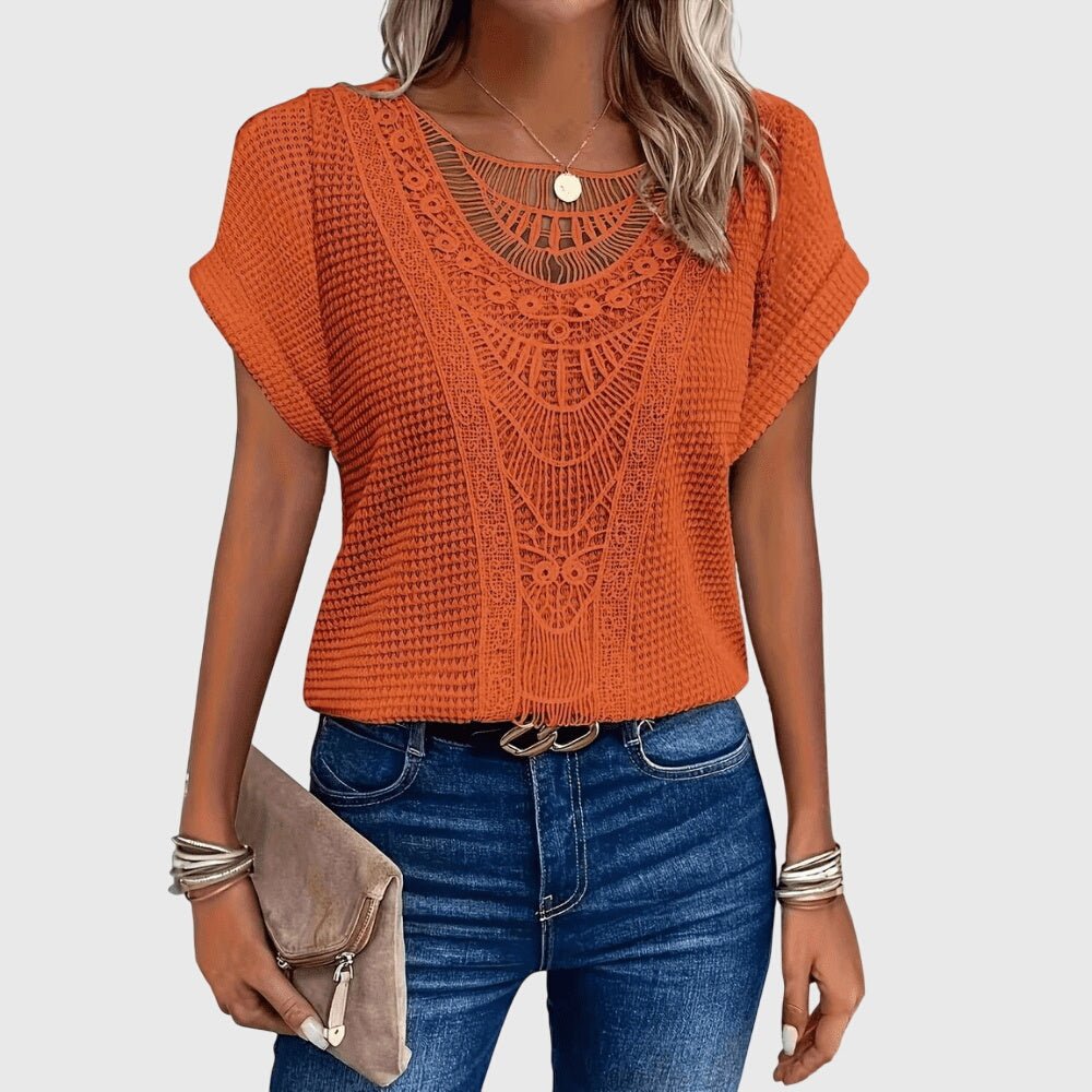Lucie | Blouse Élégante Style Ibiza - Amélie Delaire
