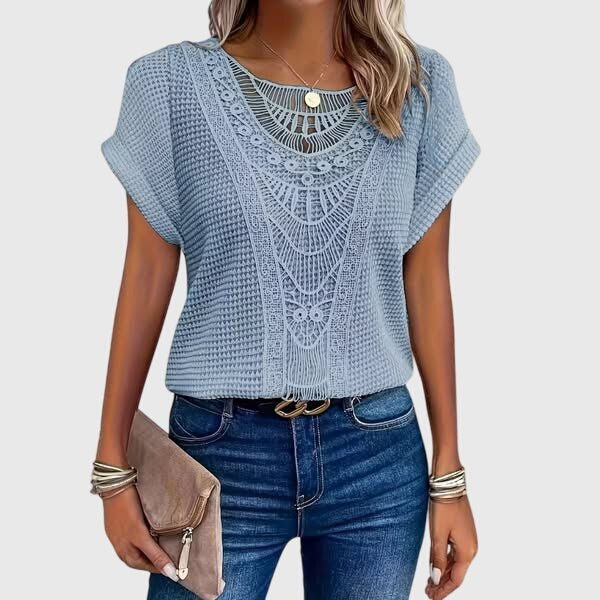 Lucie | Blouse Élégante Style Ibiza - Amélie Delaire