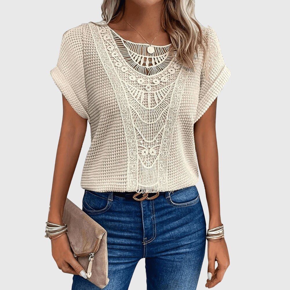 Lucie | Blouse Élégante Style Ibiza - Amélie Delaire