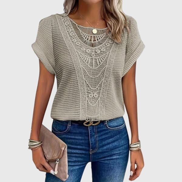 Lucie | Blouse Élégante Style Ibiza - Amélie Delaire