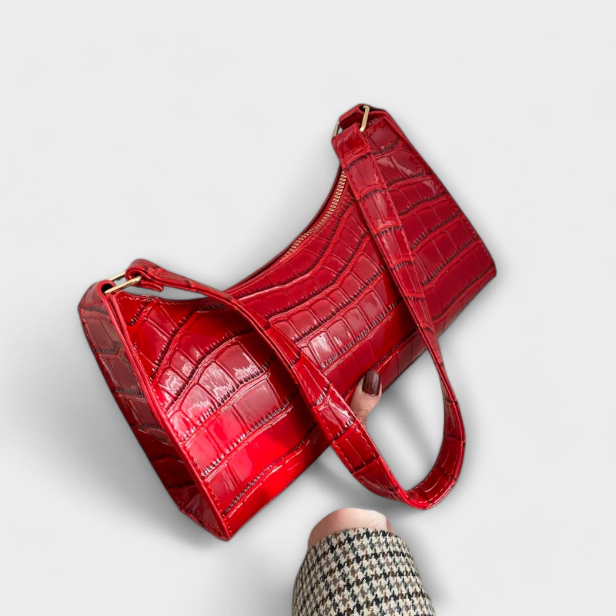 Marguerite | Sac en Cuir Brillant - Amélie Delaire