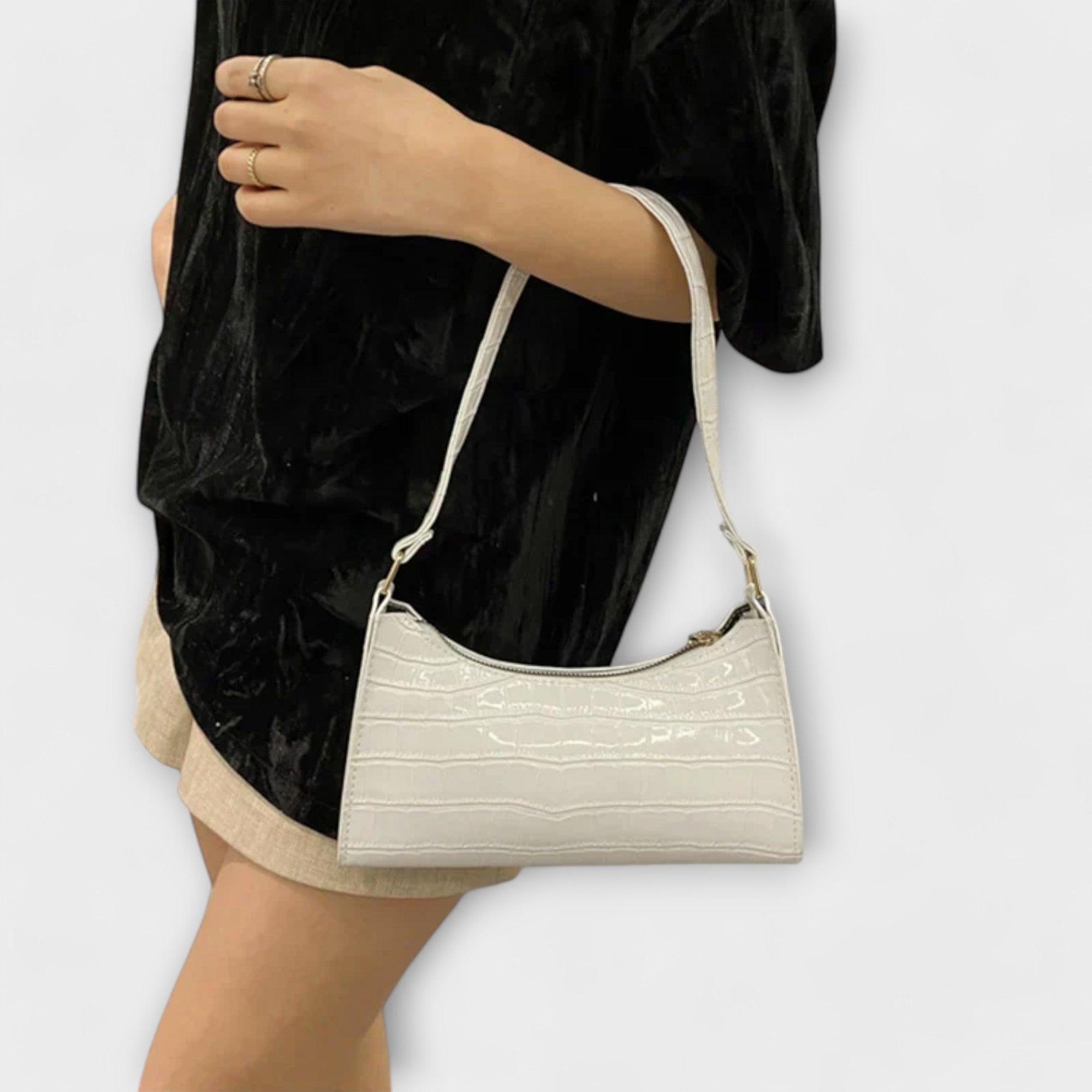 Marguerite | Sac en Cuir Brillant - Amélie Delaire