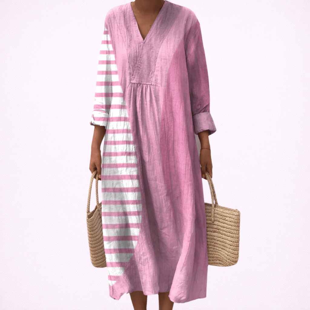 Nadine - Robe d’Été Imprimée Flatteuse - Amélie Delaire