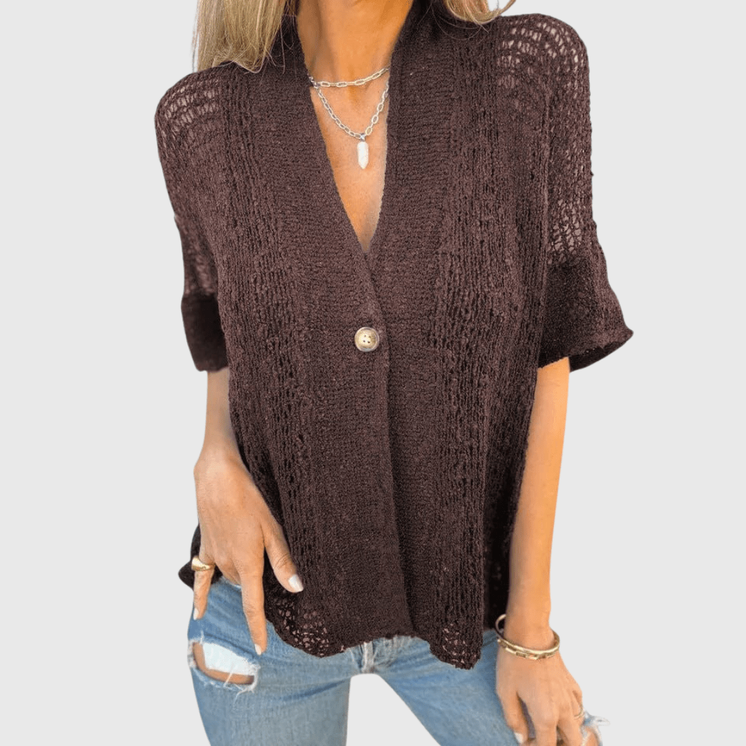 Nina | Chemise Tricotée Élégante - Amélie Delaire
