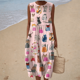 Océane - Robe d’Été Confortable Sans Manches - Amélie Delaire