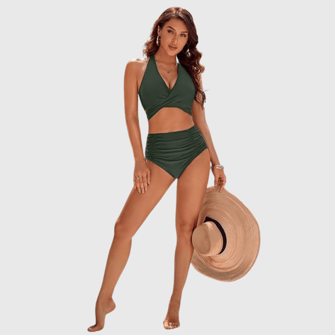 Pascale | Ensemble de Bikini Élégant Taille Haute - Amélie Delaire
