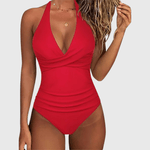 Rosalie | Maillot de Bain Sculptant à Col V - Amélie Delaire