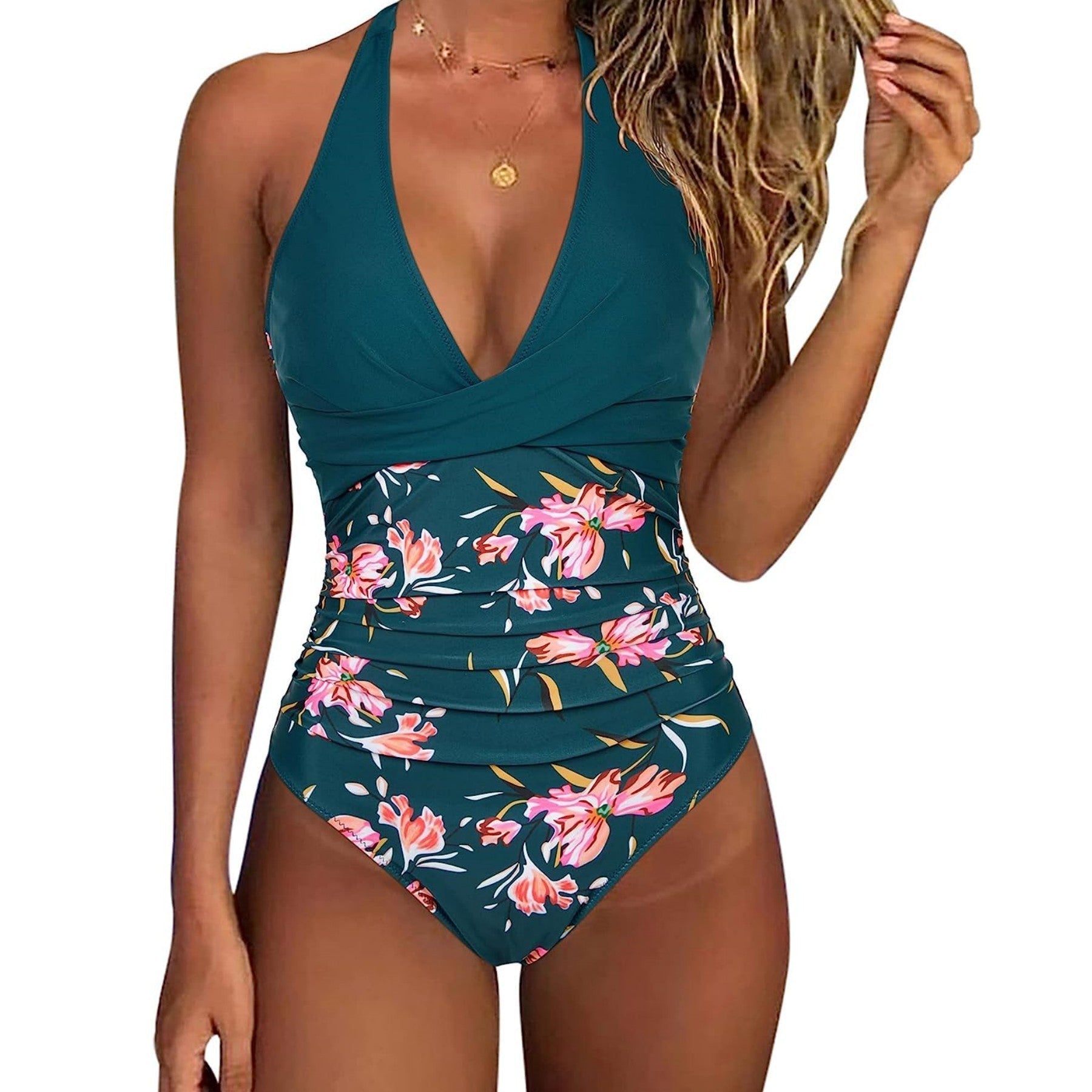Rosalie | Maillot de Bain Sculptant à Col V - Amélie Delaire
