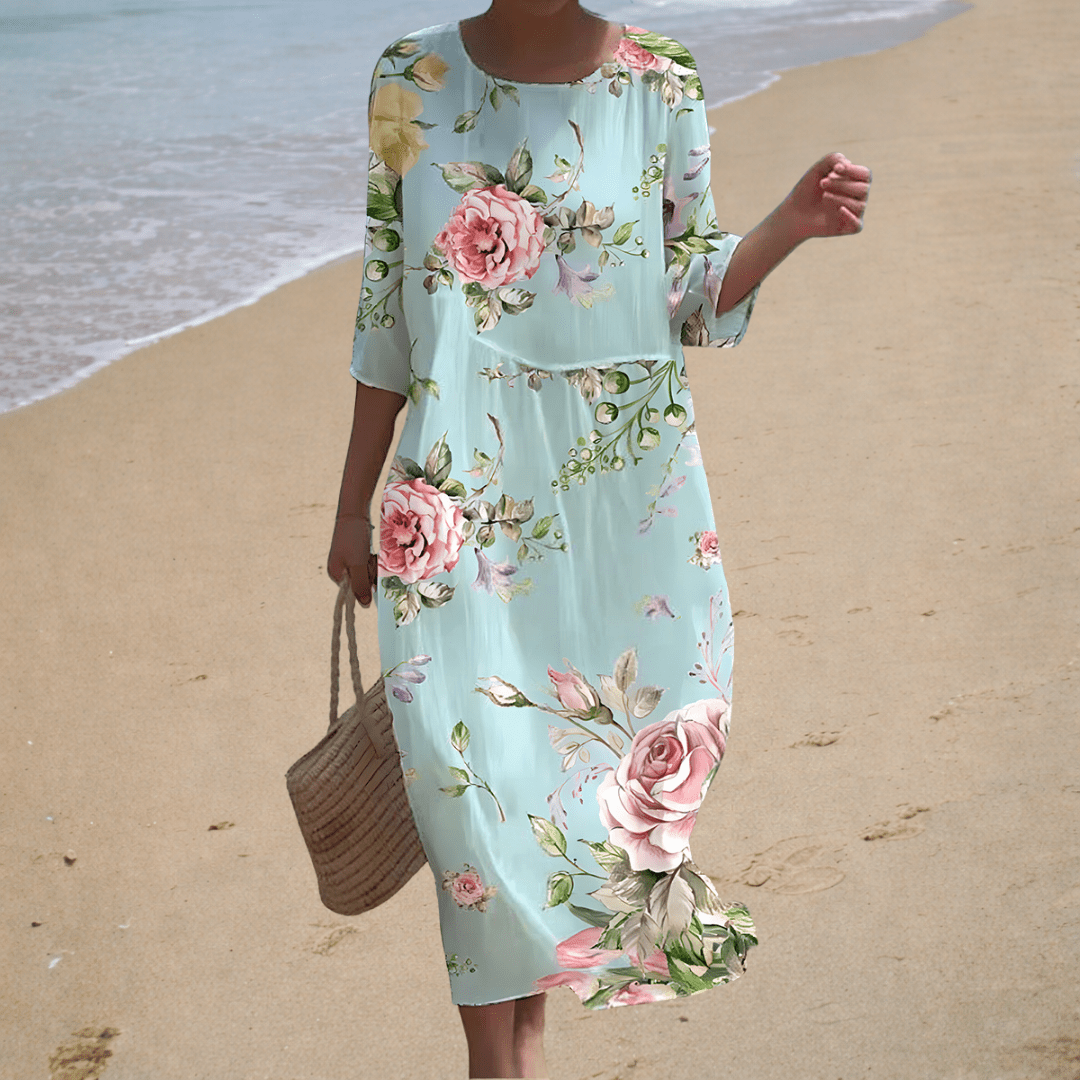 Rosalie - Robe longue fluide chic et confortable - Amélie Delaire