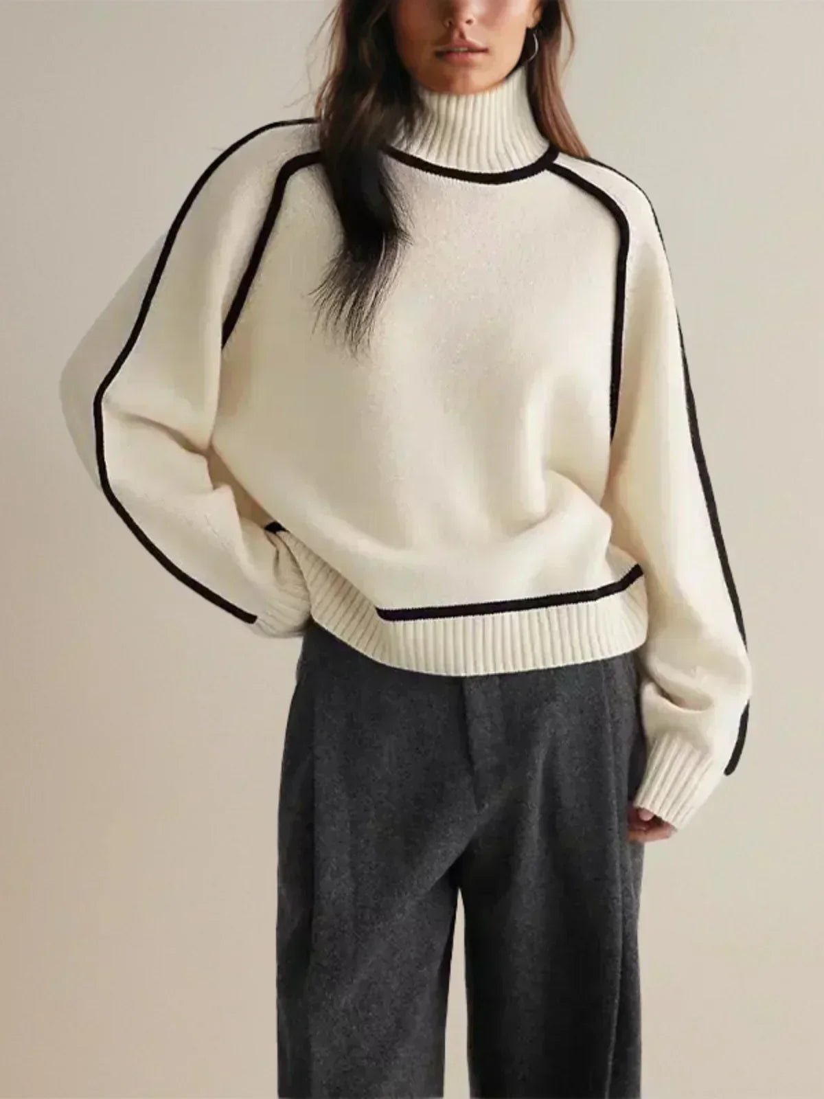 Sandrine | Pull élégant à col roulé - Amélie Delaire