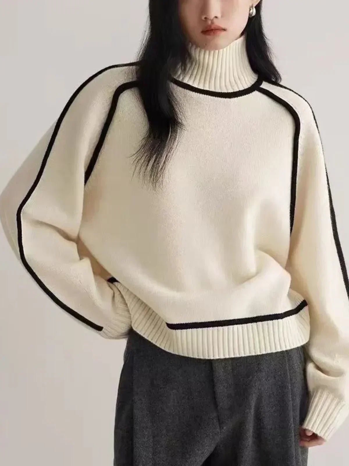 Sandrine | Pull élégant à col roulé - Amélie Delaire