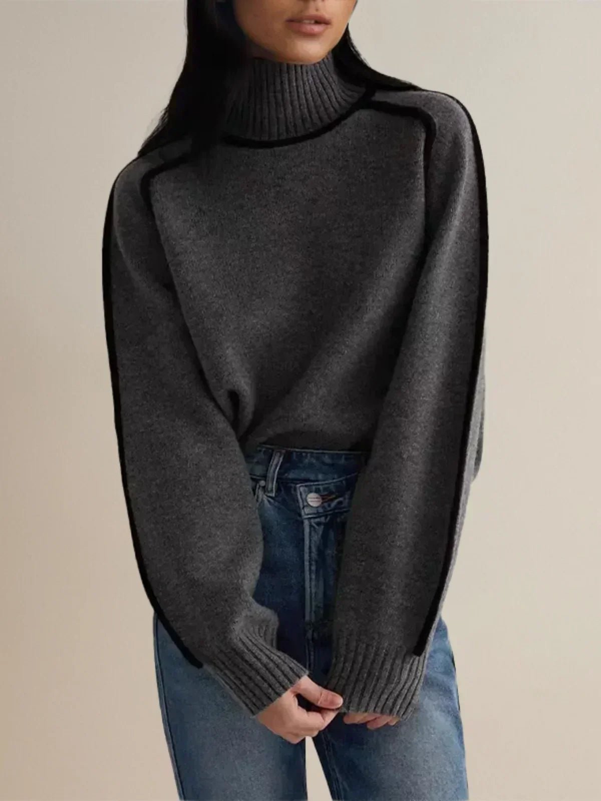 Sandrine | Pull élégant à col roulé - Amélie Delaire