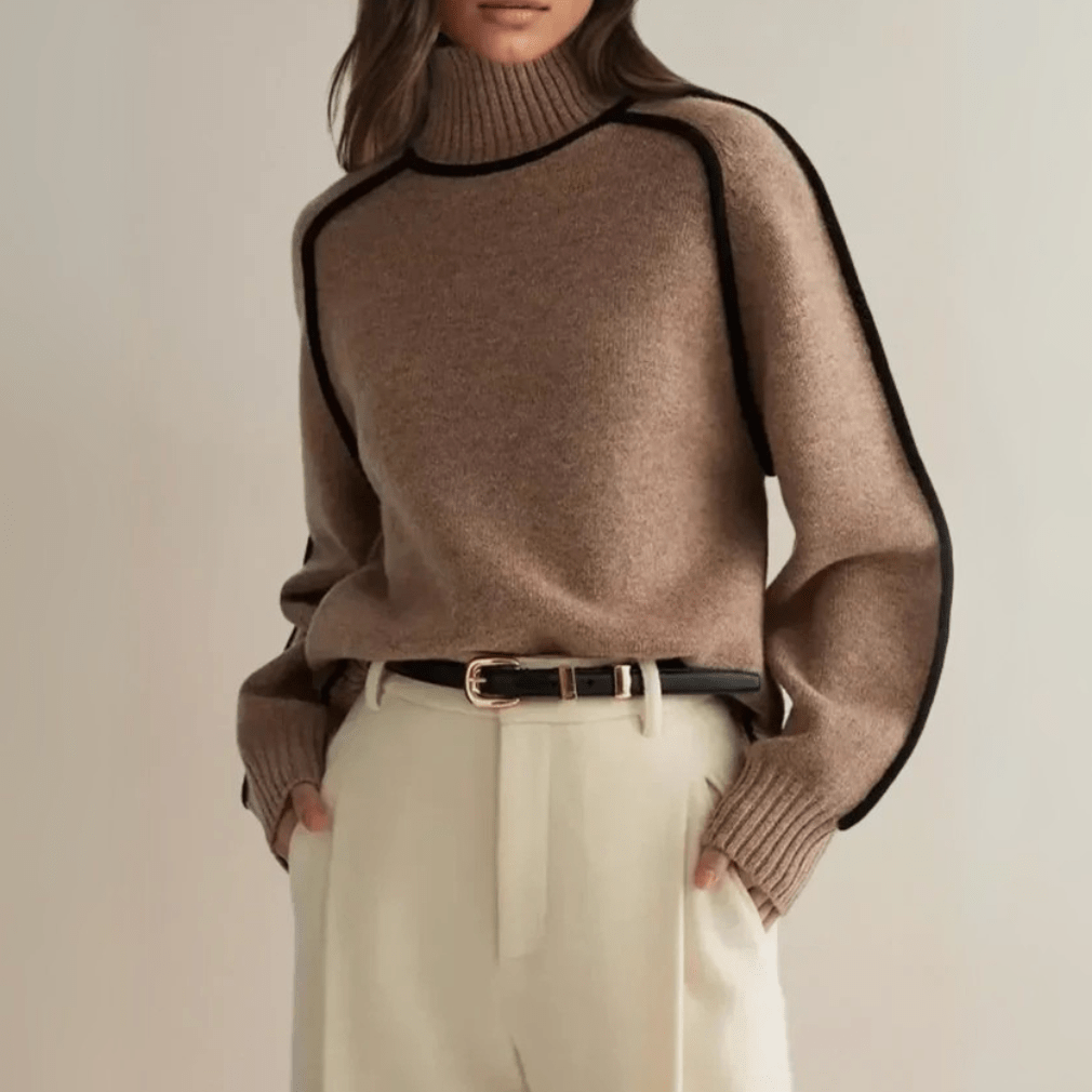 Sandrine | Pull élégant à col roulé - Amélie Delaire