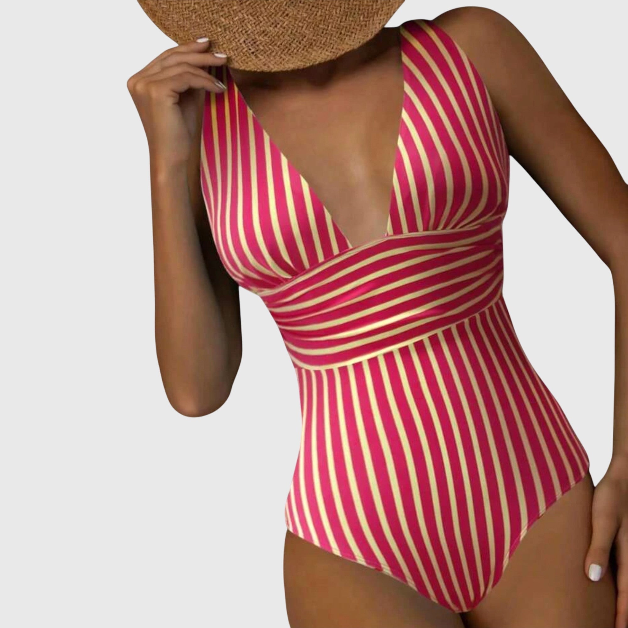 Sidonie | Maillot de bain une pièce à rayures avec soutien - Amélie Delaire