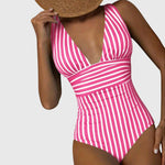 Sidonie | Maillot de bain une pièce à rayures avec soutien - Amélie Delaire