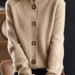 Stéphanie | Cardigan en Cachemire Style Rétro - Amélie Delaire