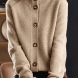Stéphanie | Cardigan en Cachemire Style Rétro - Amélie Delaire