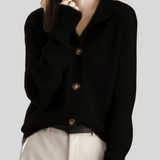 Stéphanie | Cardigan en Cachemire Style Rétro - Amélie Delaire