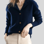 Stéphanie | Cardigan en Cachemire Style Rétro - Amélie Delaire