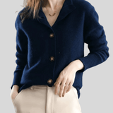 Stéphanie | Cardigan en Cachemire Style Rétro - Amélie Delaire