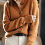 Stéphanie | Cardigan en Cachemire Style Rétro - Amélie Delaire