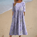 Thais - Robe longue fluide chic et confortable - Amélie Delaire