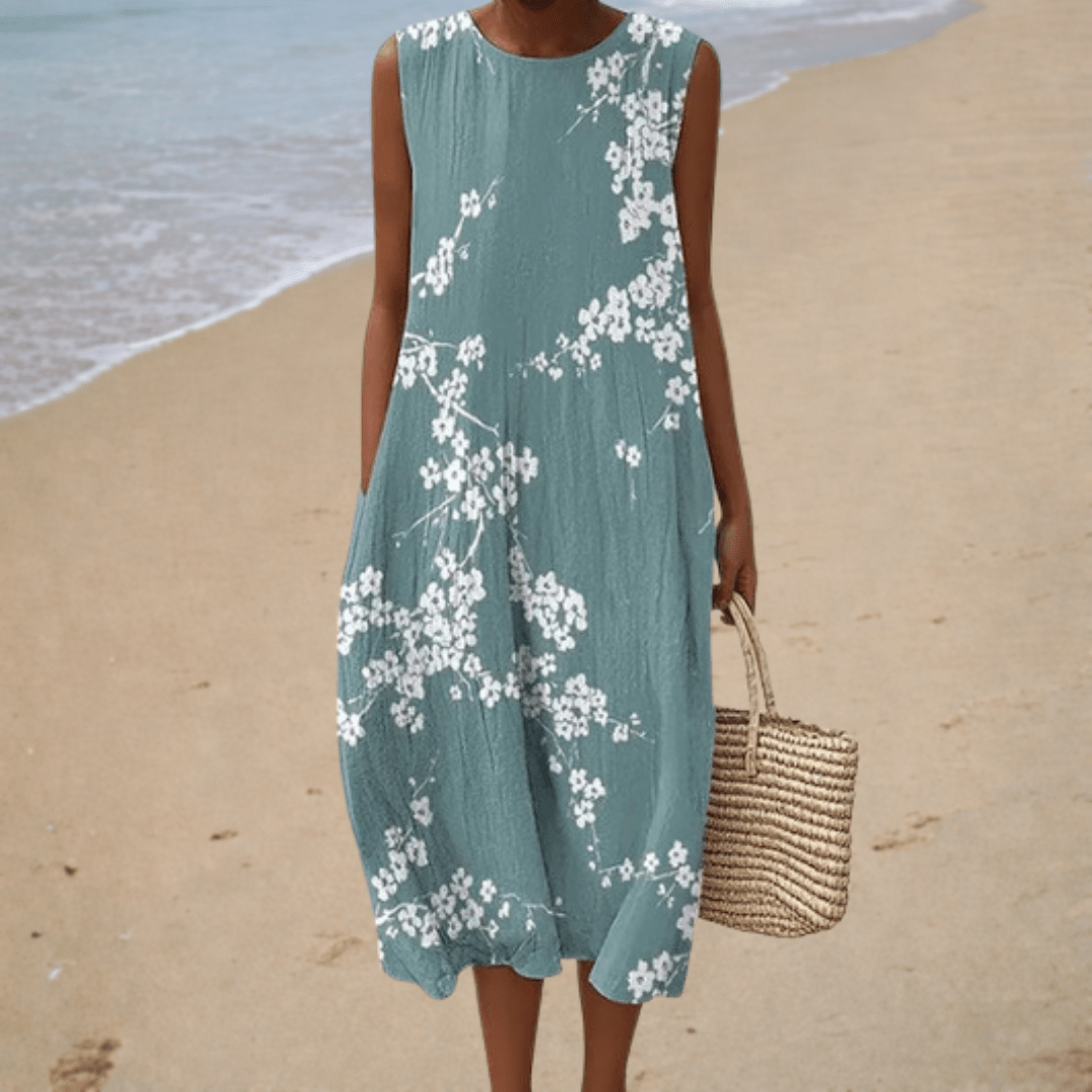 Ursule - Robe d’Été Confortable Sans Manches - Amélie Delaire