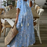 Michaela - Robe Boho avec Ceinture Élastique