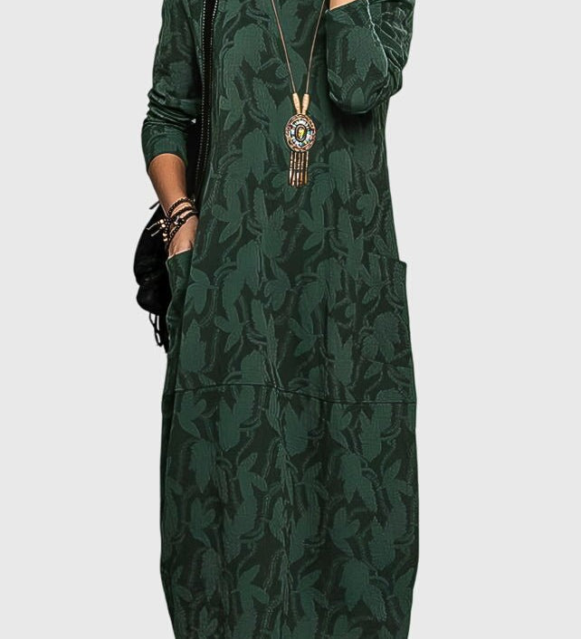 Victoria | Robe Décontractée à Col Rond - Amélie Delaire