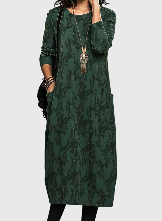 Victoria | Robe Décontractée à Col Rond - Amélie Delaire