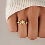 Bague Vintage Royal en Perle