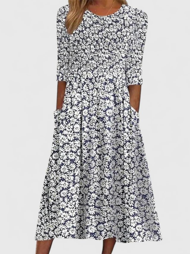 Violethia | Robe Midi Élégante - Amélie Delaire