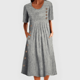 Wanda | Robe Midi Rayée - Amélie Delaire