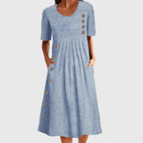 Wanda | Robe Midi Rayée - Amélie Delaire